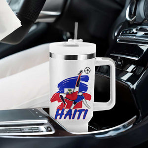 Caribbean Soccer Lover Gift Tumbler With Handle Haitian Heritage Pride TS12 Print Your Wear