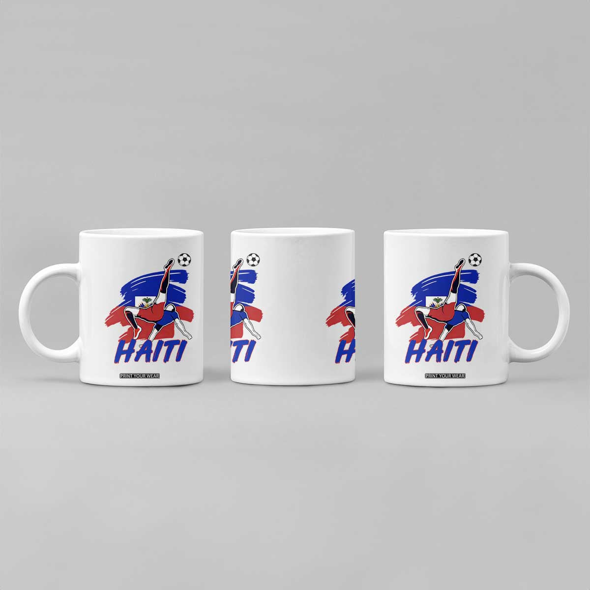 Caribbean Soccer Lover Gift Coffee Mug Haitian Heritage Pride TS12 Print Your Wear