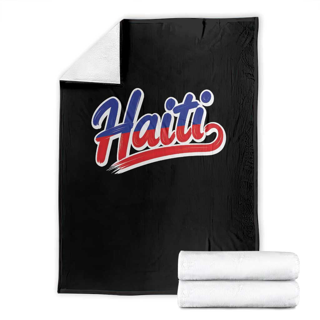 Ayiti Cheri Haiti Pride Gift For Proud Haitians Throw Blanket TS12 Black Print Your Wear