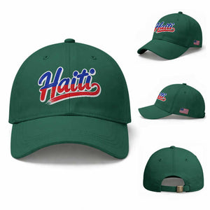 Ayiti Cheri Haiti Pride Gift For Proud Haitians Baseball Cap TS12 Baseball Cap Universal Fit Irish Green Print Your Wear