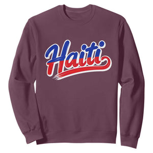 Ayiti Cheri Haiti Pride Gift For Proud Haitians Sweatshirt TS12 Maroon Print Your Wear