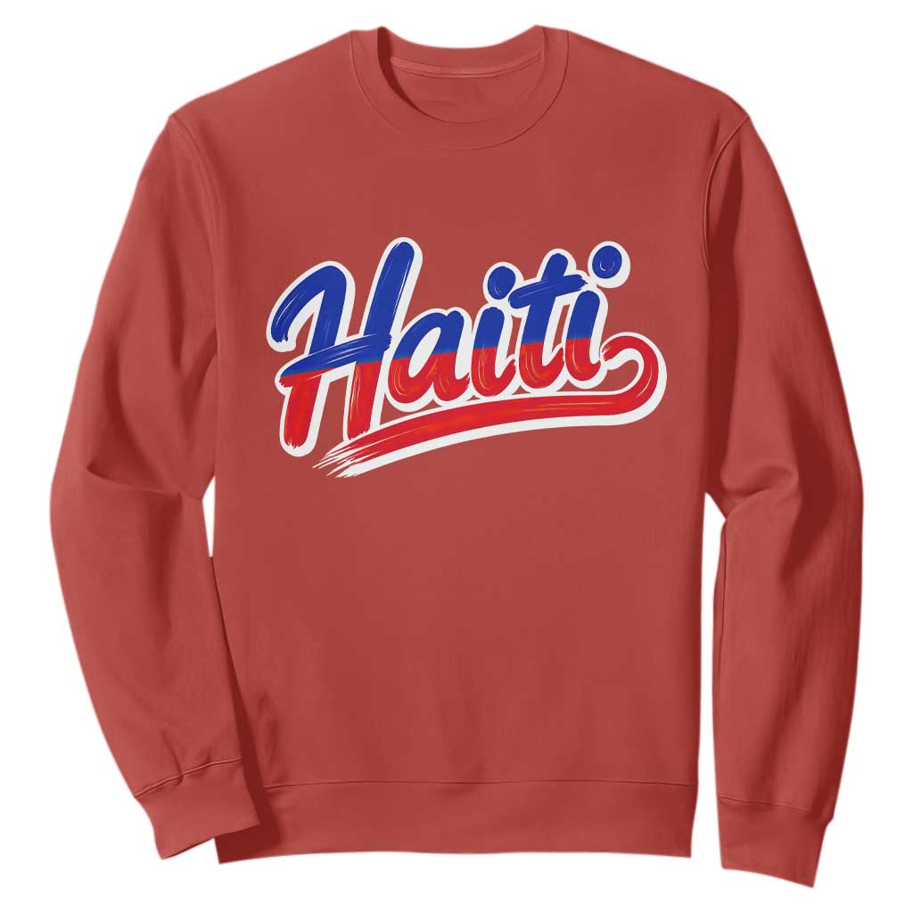 Ayiti Cheri Haiti Pride Gift For Proud Haitians Sweatshirt TS12 Red Print Your Wear
