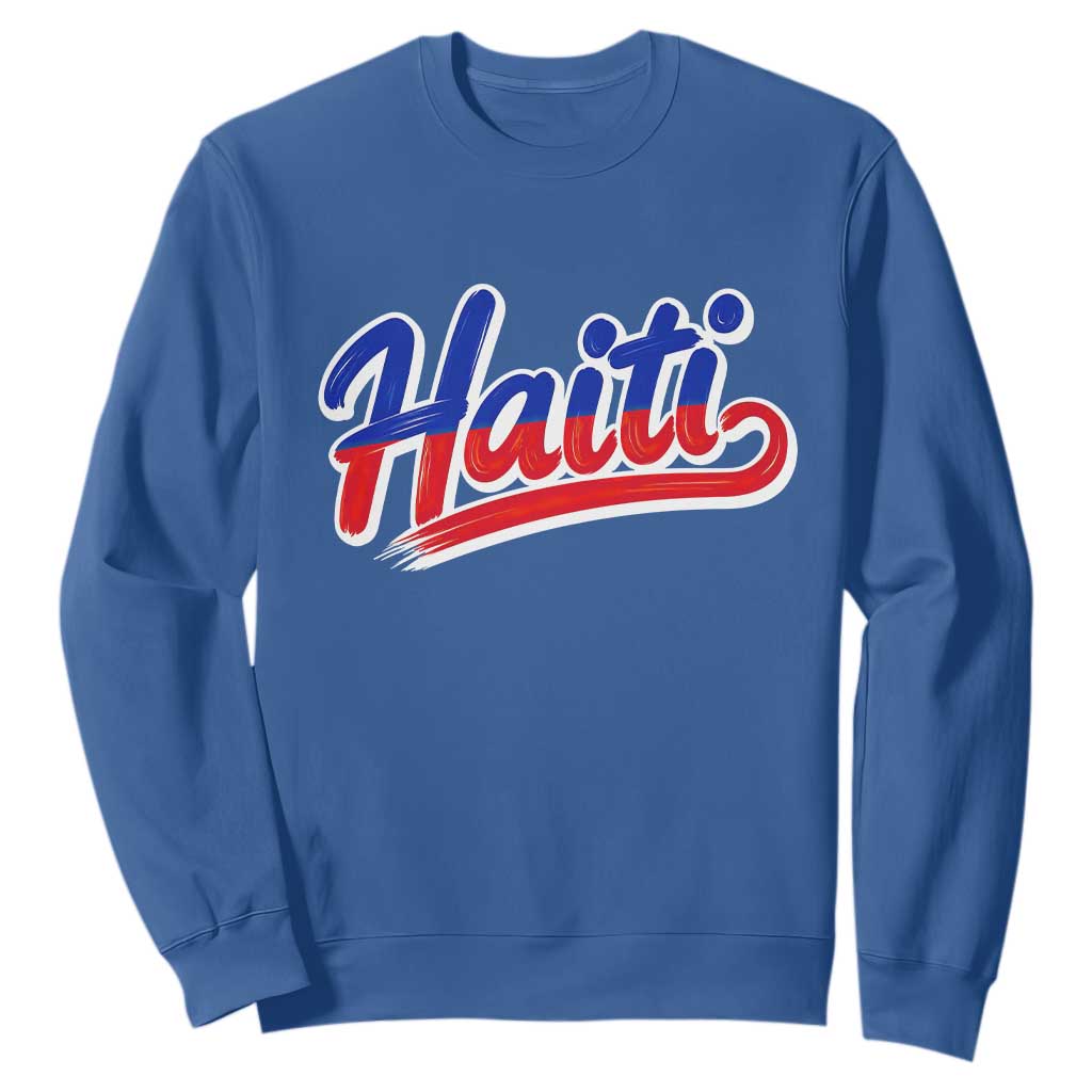 Ayiti Cheri Haiti Pride Gift For Proud Haitians Sweatshirt TS12 Royal Blue Print Your Wear