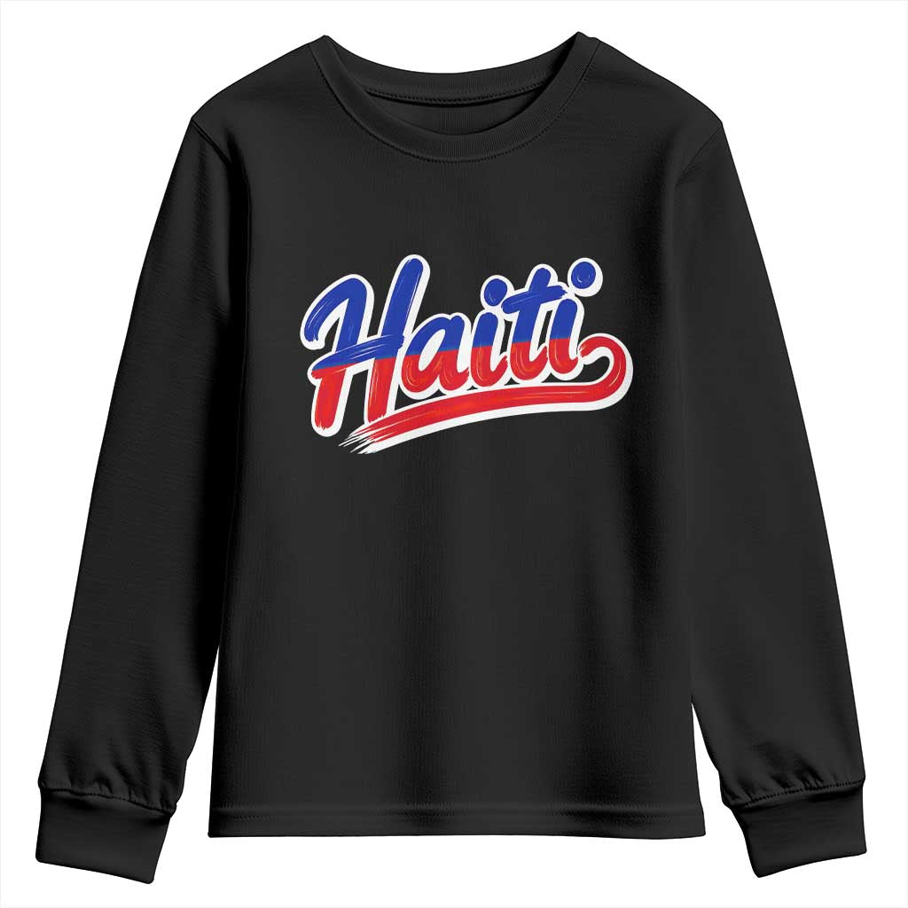 Ayiti Cheri Haiti Pride Gift For Proud Haitians Youth Sweatshirt TS12 Black Print Your Wear