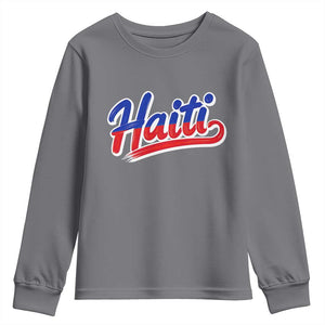 Ayiti Cheri Haiti Pride Gift For Proud Haitians Youth Sweatshirt TS12 Charcoal Print Your Wear