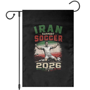 Iran Soccer Fan Gift Garden Flag One Nation One Team One Dream TS12 Black Print Your Wear