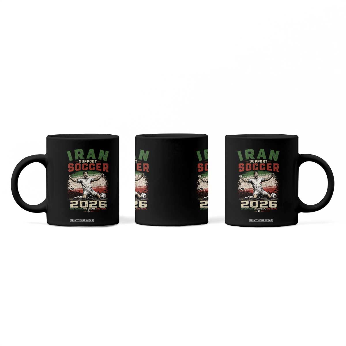 Iran Soccer Fan Gift Coffee Mug One Nation One Team One Dream TS12 Print Your Wear