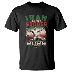 Iran Soccer Fan Gift T Shirt One Nation One Team One Dream TS12 Black Print Your Wear