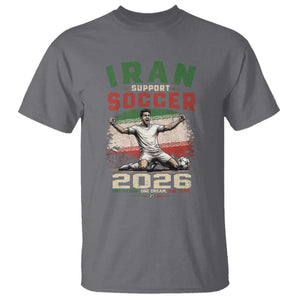 Iran Soccer Fan Gift T Shirt One Nation One Team One Dream TS12 Charcoal Print Your Wear