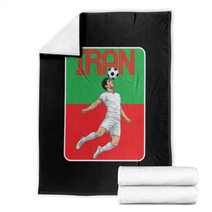 Iran Soccer Lover Throw Blanket Proud Persian Roots Gift TS12 Black Print Your Wear