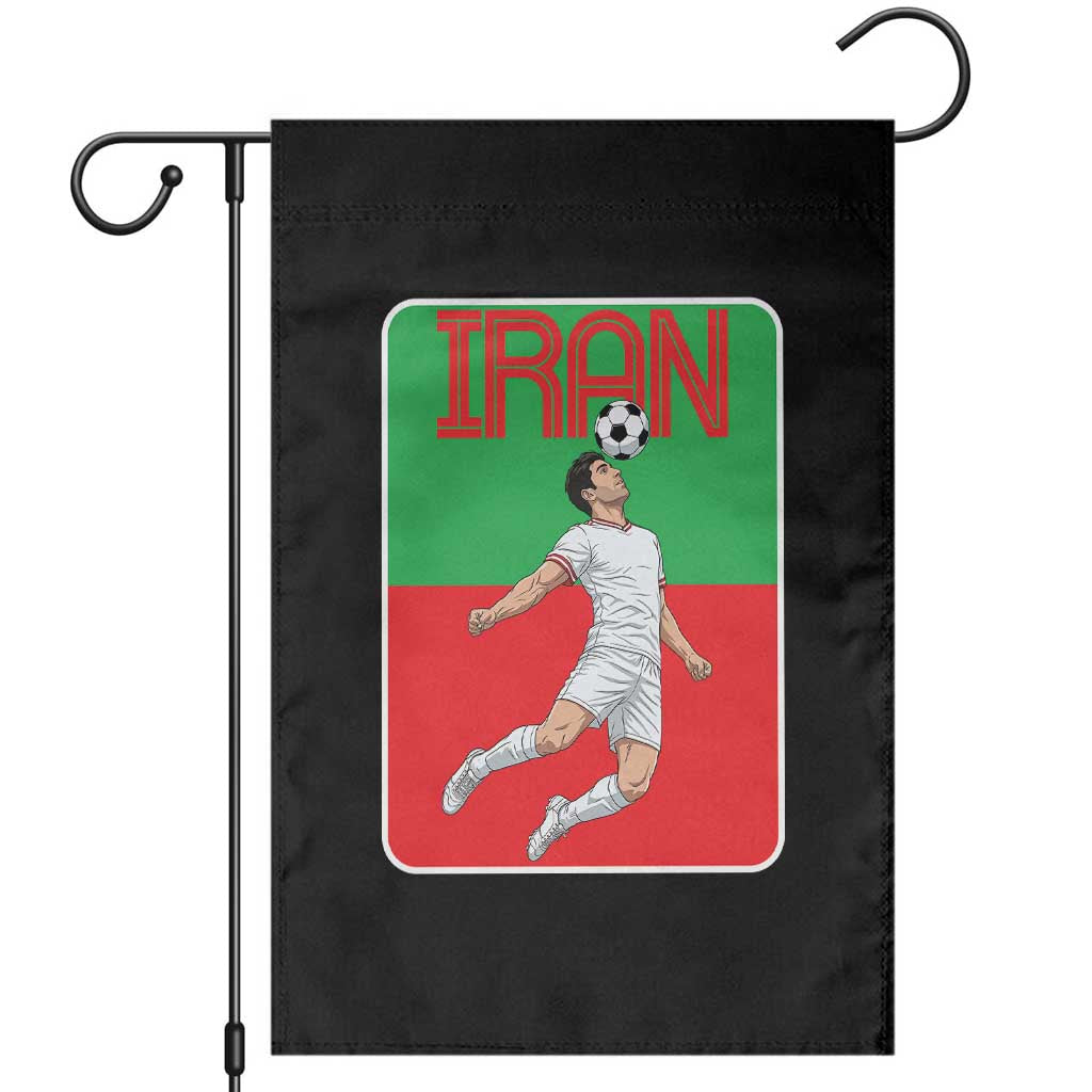 Iran Soccer Lover Garden Flag Proud Persian Roots Gift TS12 Black Print Your Wear