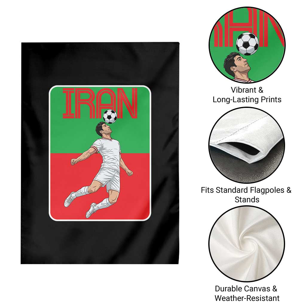 Iran Soccer Lover Garden Flag Proud Persian Roots Gift TS12 Print Your Wear