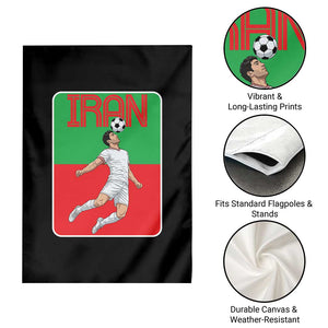 Iran Soccer Lover Garden Flag Proud Persian Roots Gift TS12 Print Your Wear