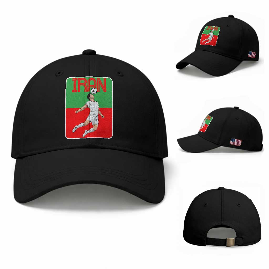 Iran Soccer Lover Baseball Cap Proud Persian Roots Gift TS12 Baseball Cap Universal Fit Black Print Your Wear