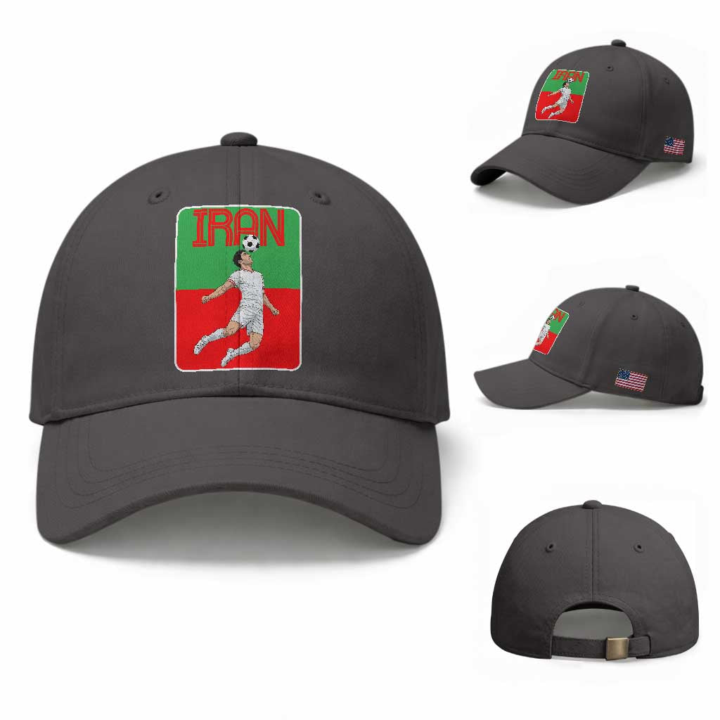 Iran Soccer Lover Baseball Cap Proud Persian Roots Gift TS12 Baseball Cap Universal Fit Dark Gray Print Your Wear