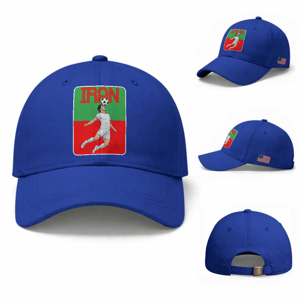 Iran Soccer Lover Baseball Cap Proud Persian Roots Gift TS12 Baseball Cap Universal Fit Royal Blue Print Your Wear