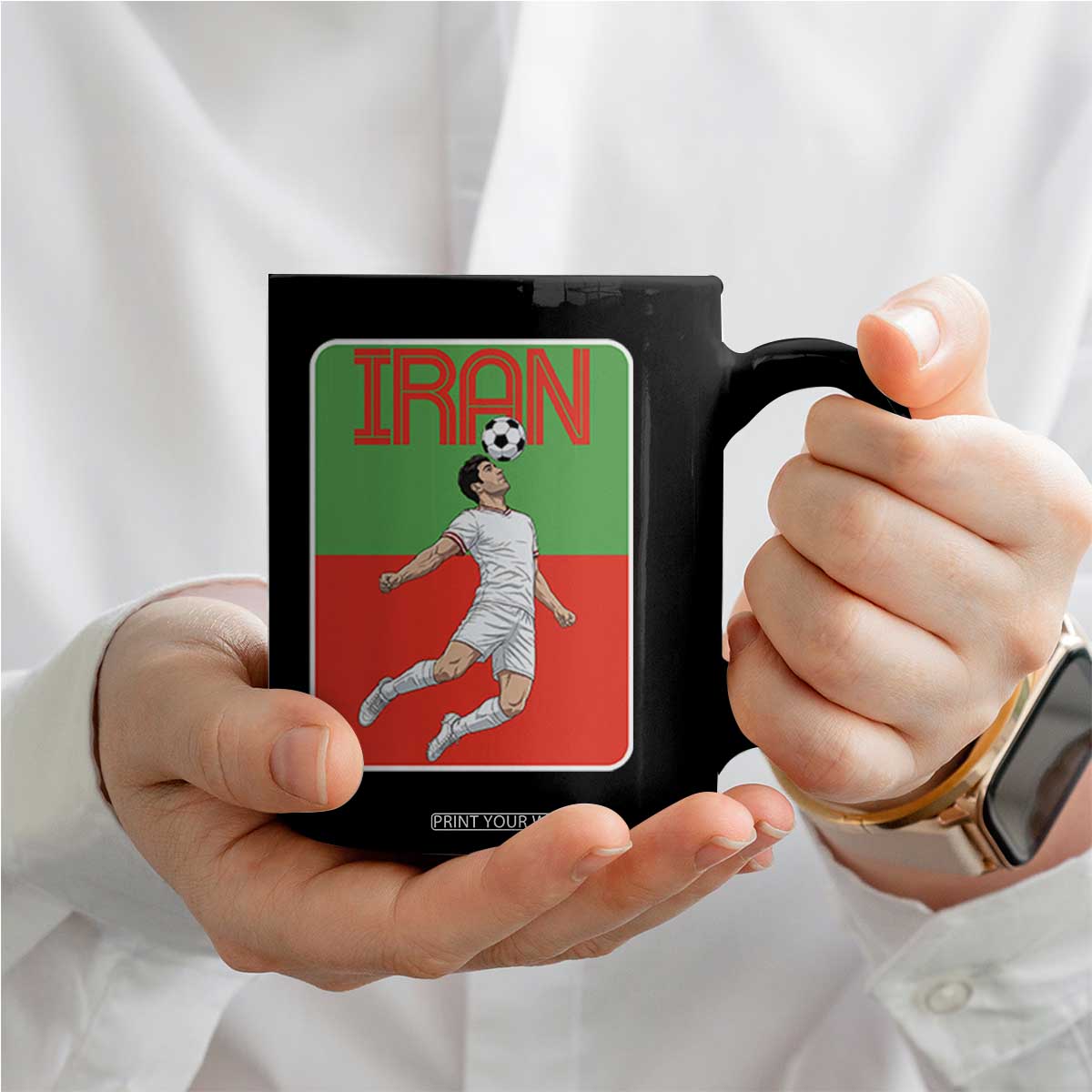Iran Soccer Lover Coffee Mug Proud Persian Roots Gift TS12 Print Your Wear