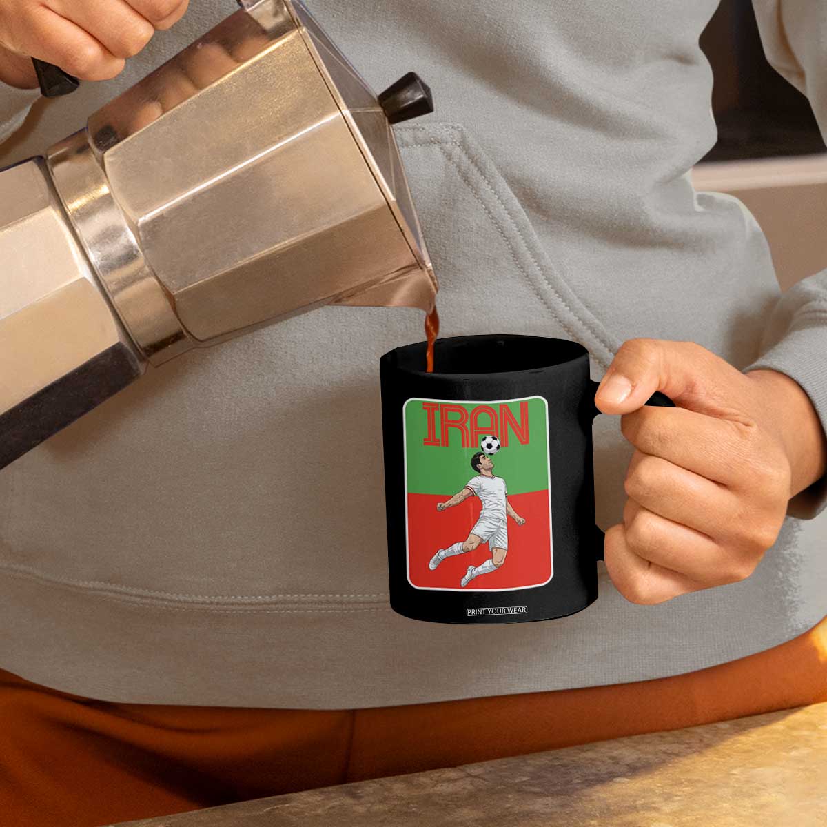 Iran Soccer Lover Coffee Mug Proud Persian Roots Gift TS12 Print Your Wear