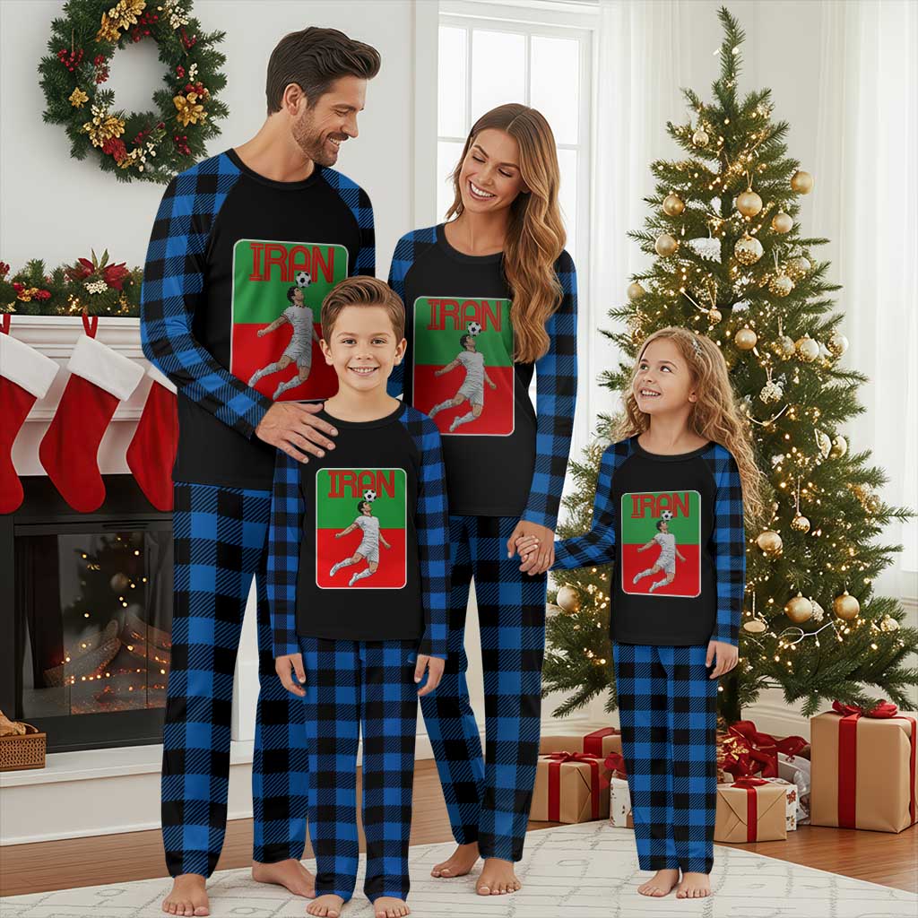 Iran Soccer Lover Plaid Pajama Set Proud Persian Roots Gift TS12 Blue Plaid Print Your Wear