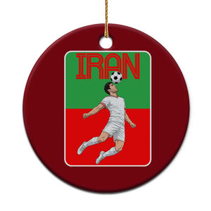 Iran Soccer Lover Ceramic Ornament Proud Persian Roots Gift TS12 1pc Red Print Your Wear
