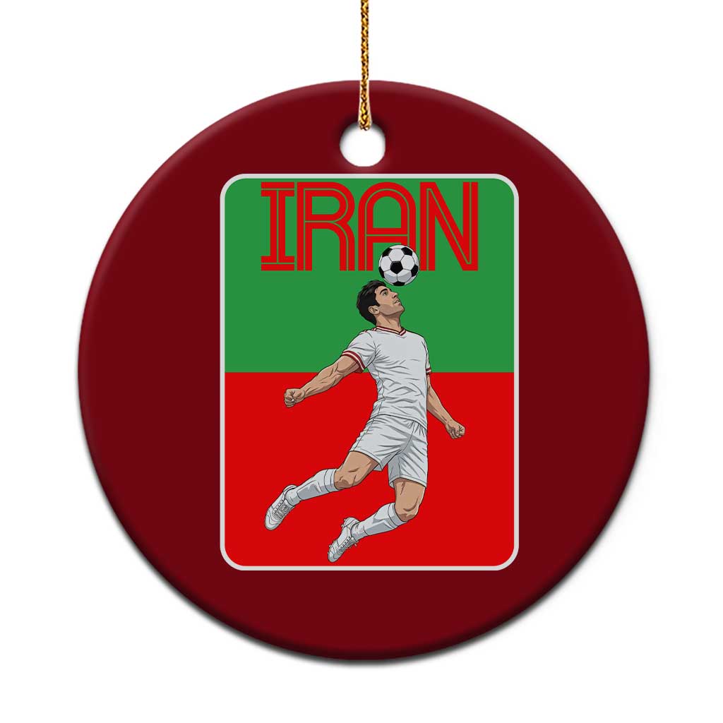 Iran Soccer Lover Ceramic Ornament Proud Persian Roots Gift TS12 1pc Red Print Your Wear