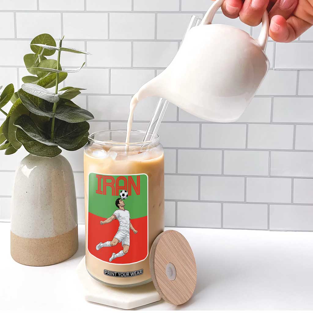 Iran Soccer Lover Glass Can Proud Persian Roots Gift TS12 Print Your Wear