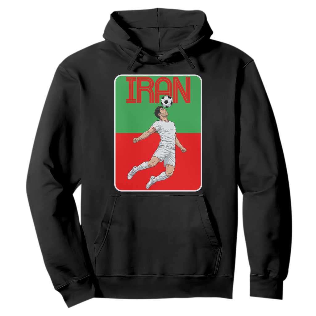 Iran Soccer Lover Hoodie Proud Persian Roots Gift TS12 Black Print Your Wear
