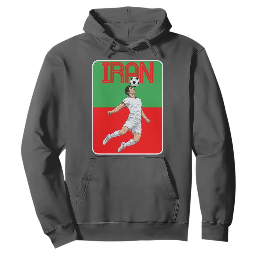 Iran Soccer Lover Hoodie Proud Persian Roots Gift TS12 Dark Heather Print Your Wear