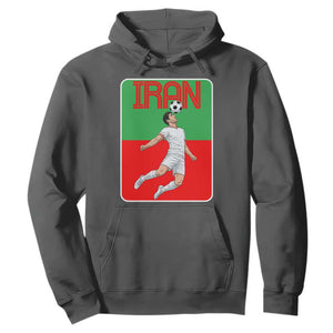 Iran Soccer Lover Hoodie Proud Persian Roots Gift TS12 Dark Heather Print Your Wear