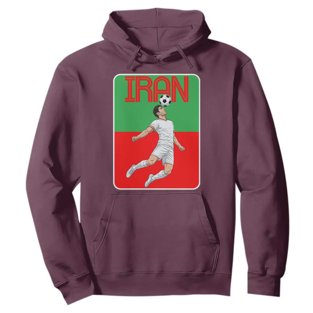 Iran Soccer Lover Hoodie Proud Persian Roots Gift TS12 Maroon Print Your Wear