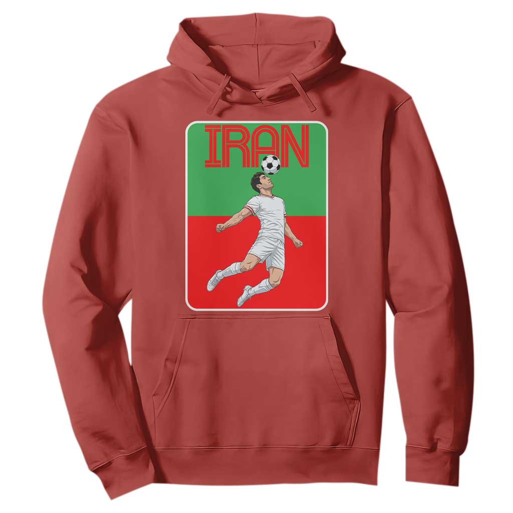 Iran Soccer Lover Hoodie Proud Persian Roots Gift TS12 Red Print Your Wear