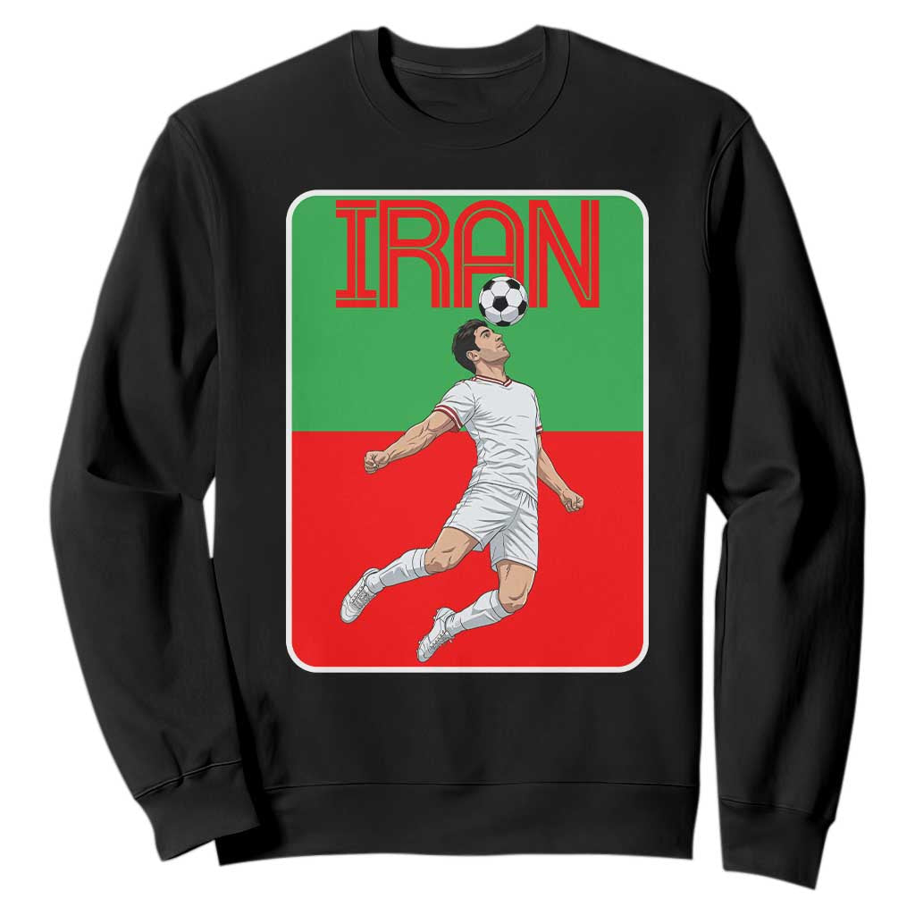 Iran Soccer Lover Sweatshirt Proud Persian Roots Gift TS12 Black Print Your Wear