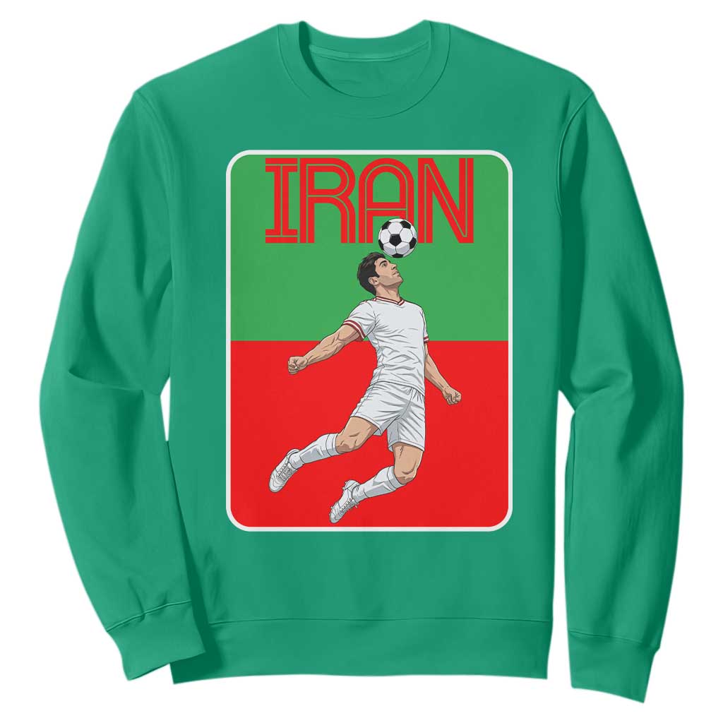 Iran Soccer Lover Sweatshirt Proud Persian Roots Gift TS12 Irish Green Print Your Wear