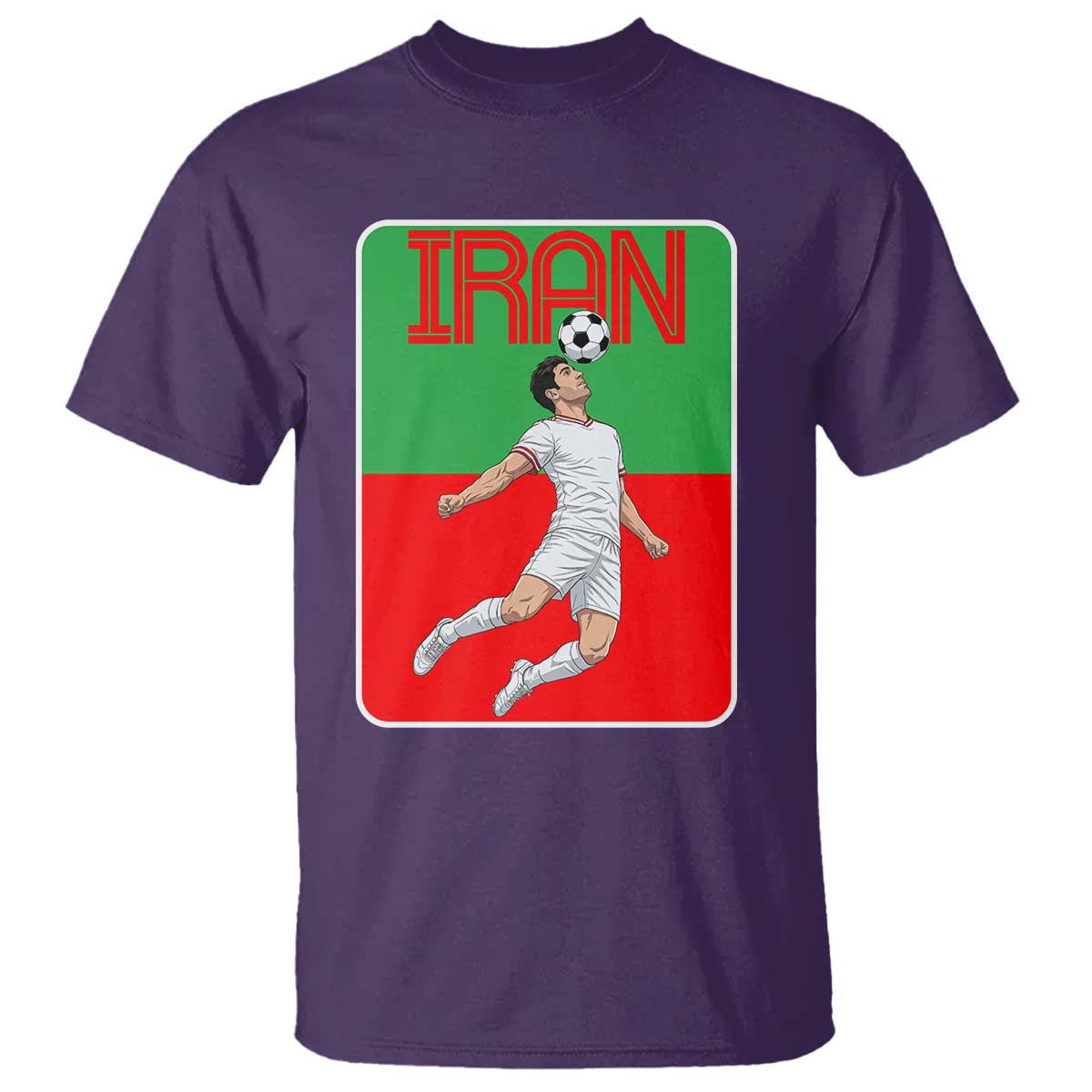 Iran Soccer Lover T Shirt Proud Persian Roots Gift TS12 Purple Print Your Wear