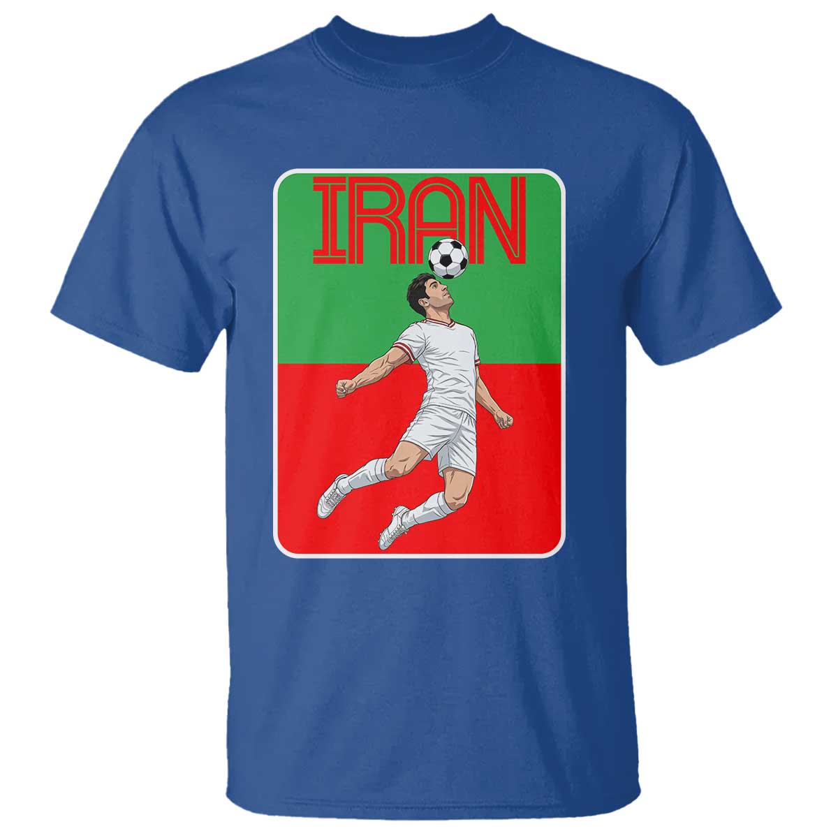 Iran Soccer Lover T Shirt Proud Persian Roots Gift TS12 Royal Blue Print Your Wear