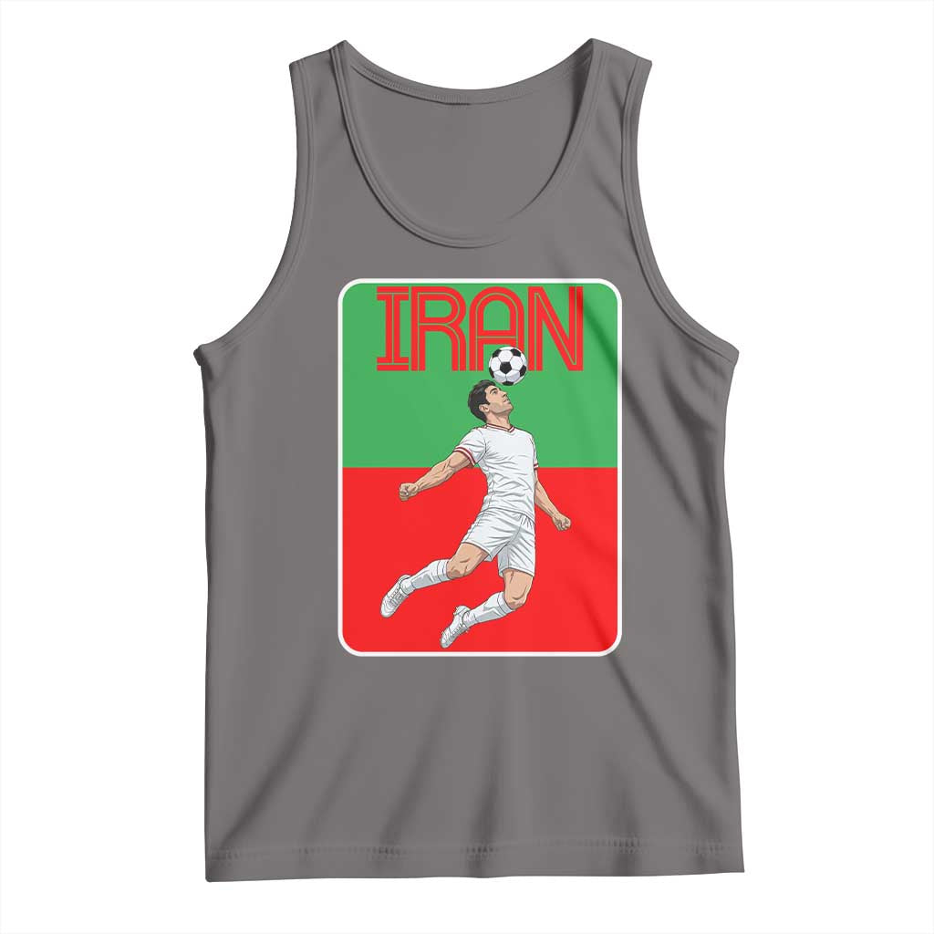 Iran Soccer Lover Tank Top Proud Persian Roots Gift TS12 Deep Heather Print Your Wear