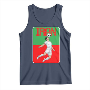 Iran Soccer Lover Tank Top Proud Persian Roots Gift TS12 Navy Print Your Wear