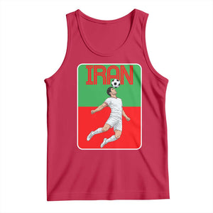 Iran Soccer Lover Tank Top Proud Persian Roots Gift TS12 Red Print Your Wear