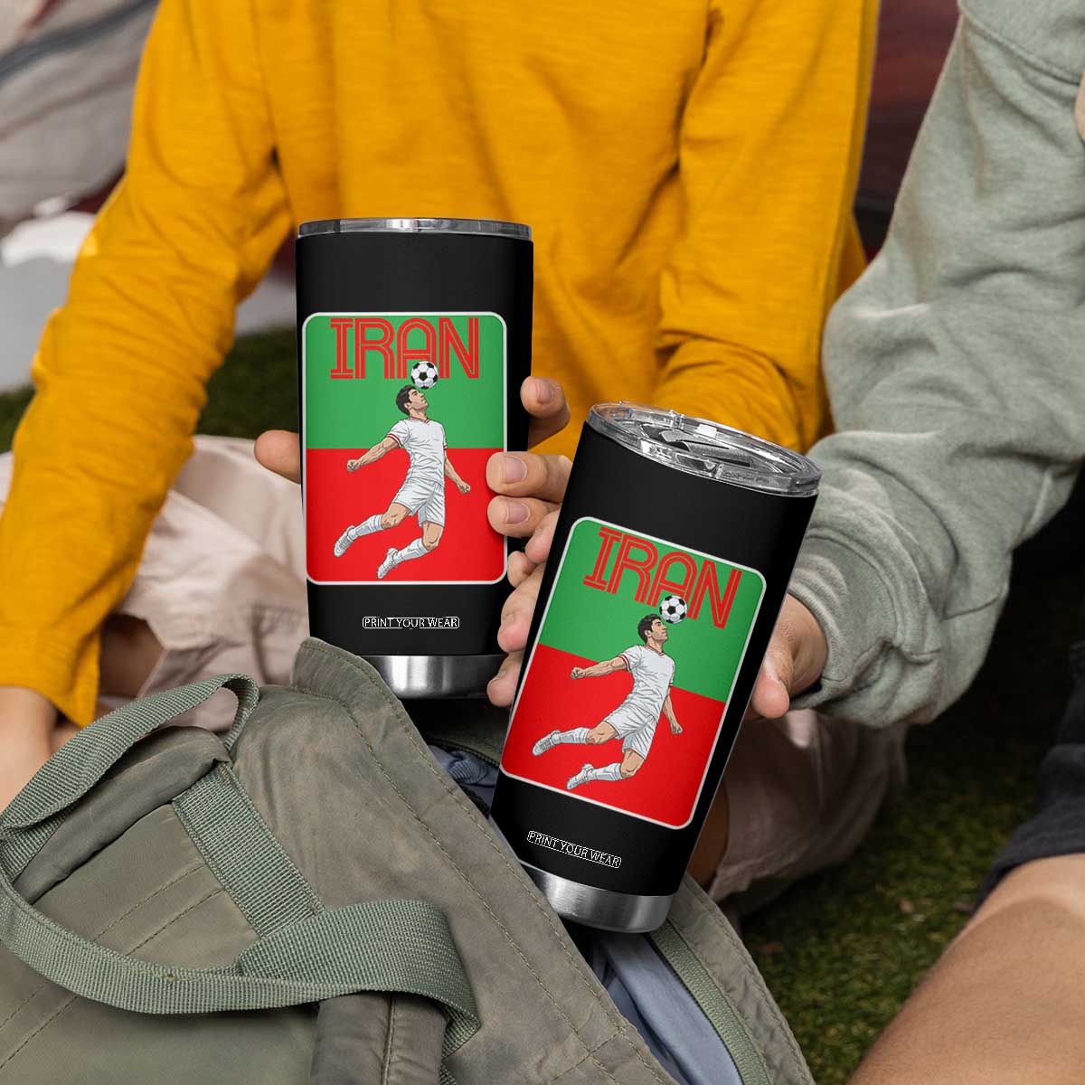 Iran Soccer Lover Tumbler Cup Proud Persian Roots Gift TS12 Print Your Wear