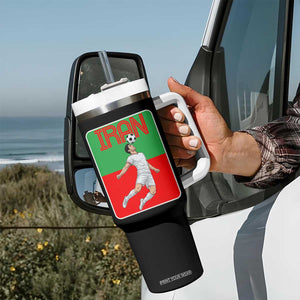 Iran Soccer Lover Tumbler With Handle Proud Persian Roots Gift TS12 Print Your Wear