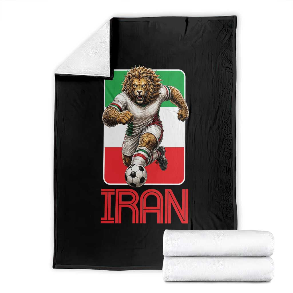 Persian Lions Soccer Fan Throw Blanket Proud Iranian Heritage Gift TS12 Black Print Your Wear