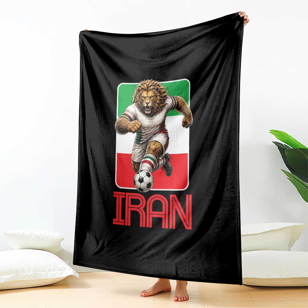 Persian Lions Soccer Fan Throw Blanket Proud Iranian Heritage Gift TS12 Print Your Wear