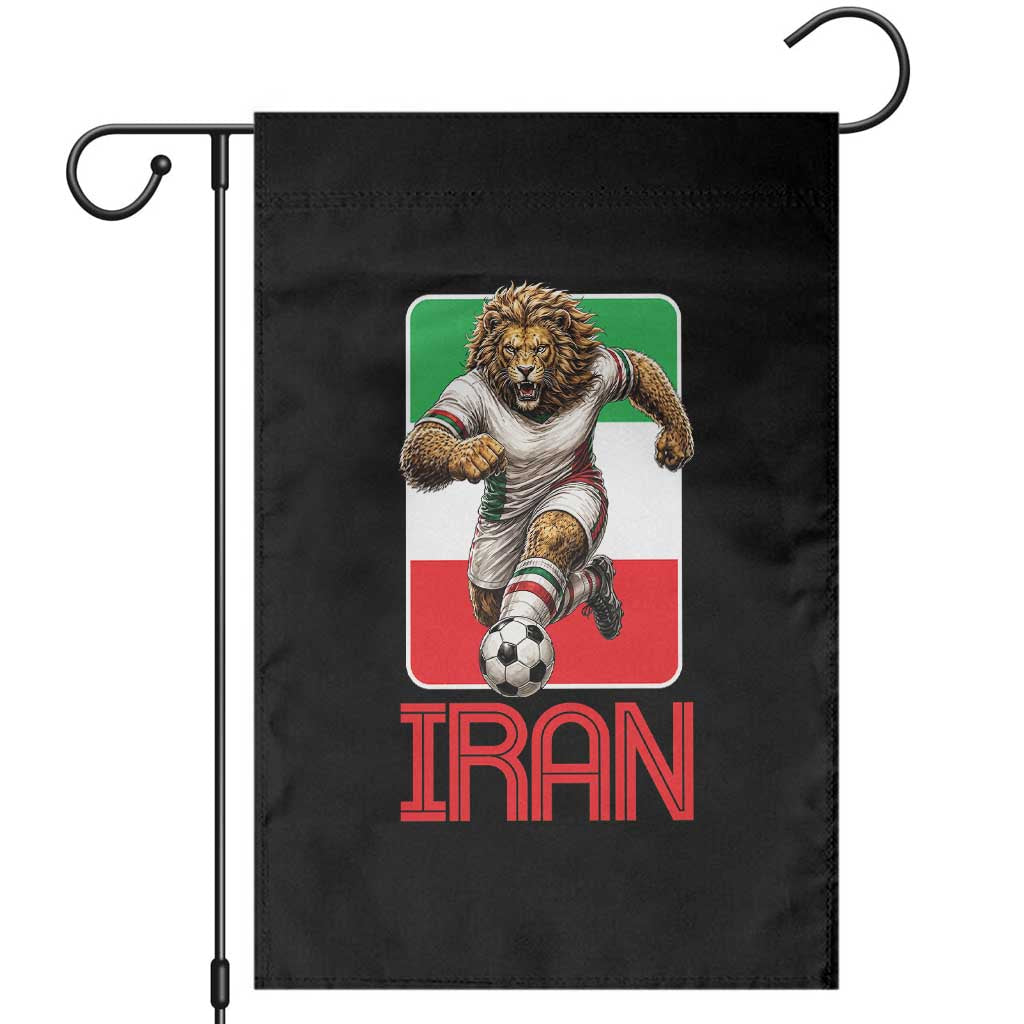 Persian Lions Soccer Fan Garden Flag Proud Iranian Heritage Gift TS12 Black Print Your Wear