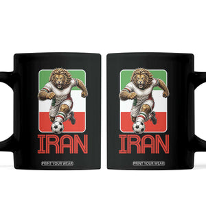 Persian Lions Soccer Fan Coffee Mug Proud Iranian Heritage Gift TS12 Black Print Your Wear