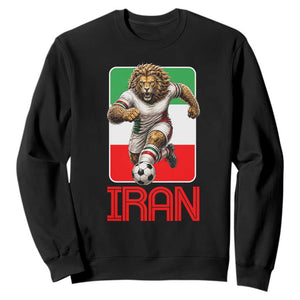 Persian Lions Soccer Fan Sweatshirt Proud Iranian Heritage Gift TS12 Black Print Your Wear