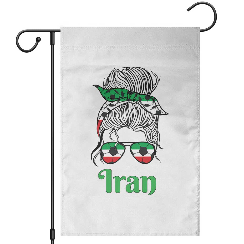 Persian Girl Power Soccer Fan Garden Flag Team Iran Heritage Gift TS12 White Print Your Wear