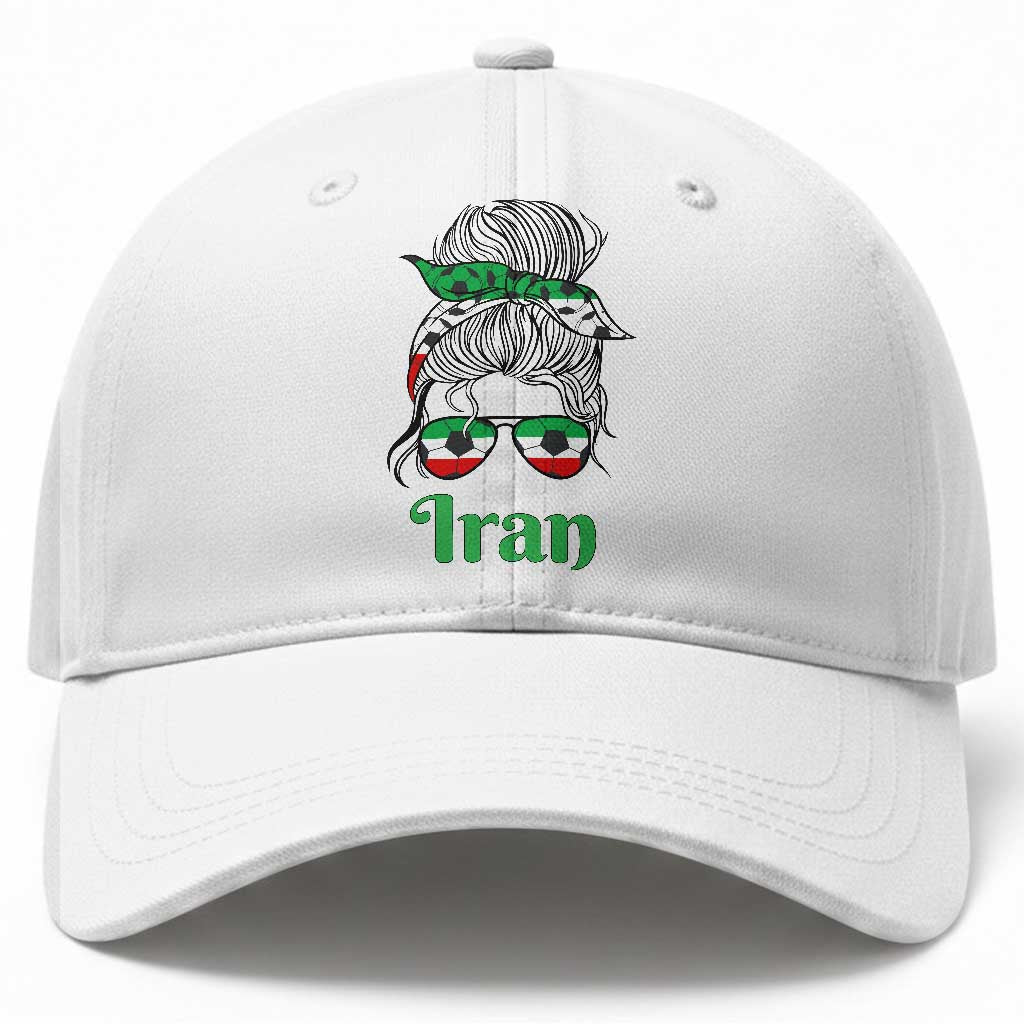 Persian Girl Power Soccer Fan Baseball Cap Team Iran Heritage Gift TS12 Print Your Wear