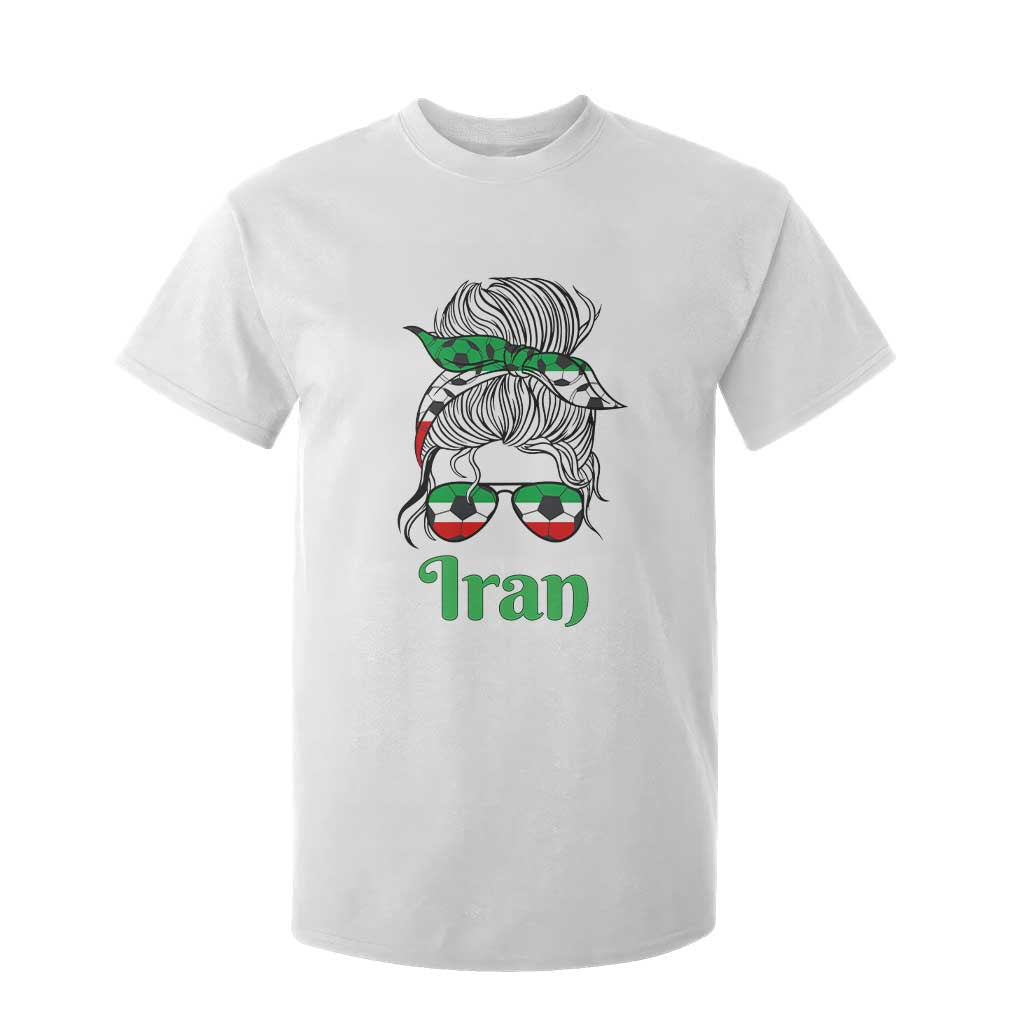 Persian Girl Power Soccer Fan T Shirt For Kid Team Iran Heritage Gift TS12 White Print Your Wear