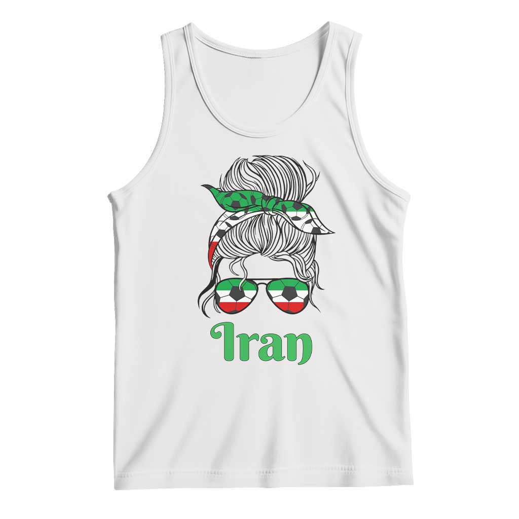 Persian Girl Power Soccer Fan Tank Top Team Iran Heritage Gift TS12 White Print Your Wear