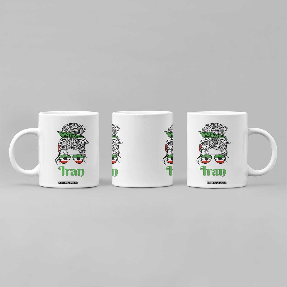 Persian Girl Power Soccer Fan Coffee Mug Team Iran Heritage Gift TS12 Print Your Wear